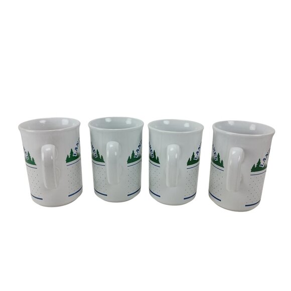 4 Vintage LAND O' LAKES Mugs Indian Maiden Discontinued Logo Made in England - Picture 5 of 7